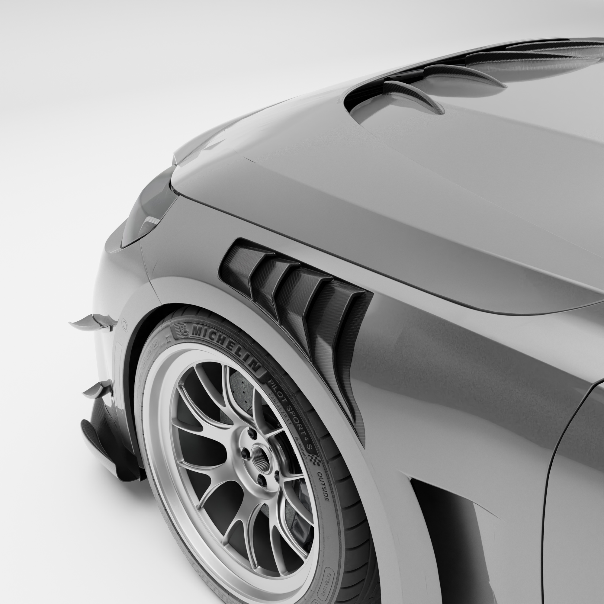 BMW M2 G87 Carbon Fiber Hybrid Front Fenders