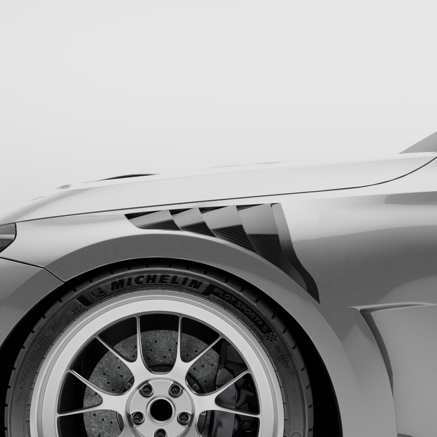 BMW M2 G87 Carbon Fiber Hybrid Front Fenders - Revozport