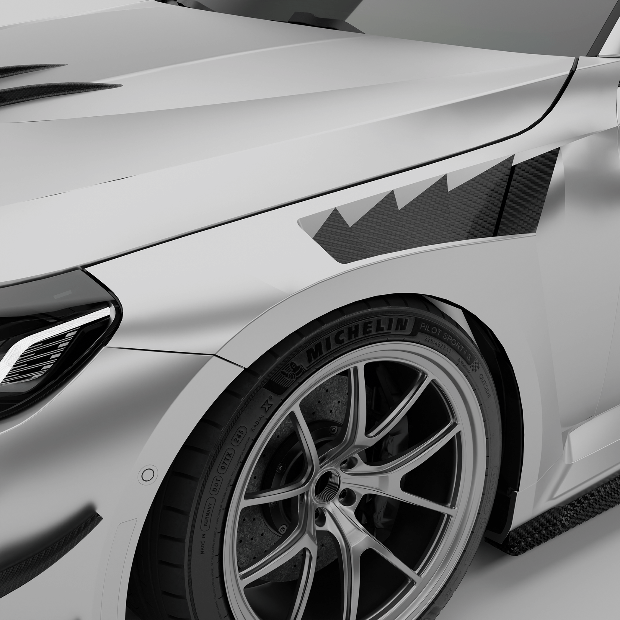 BMW M2 G87 Carbon Fiber Race Front Fenders - Revozport