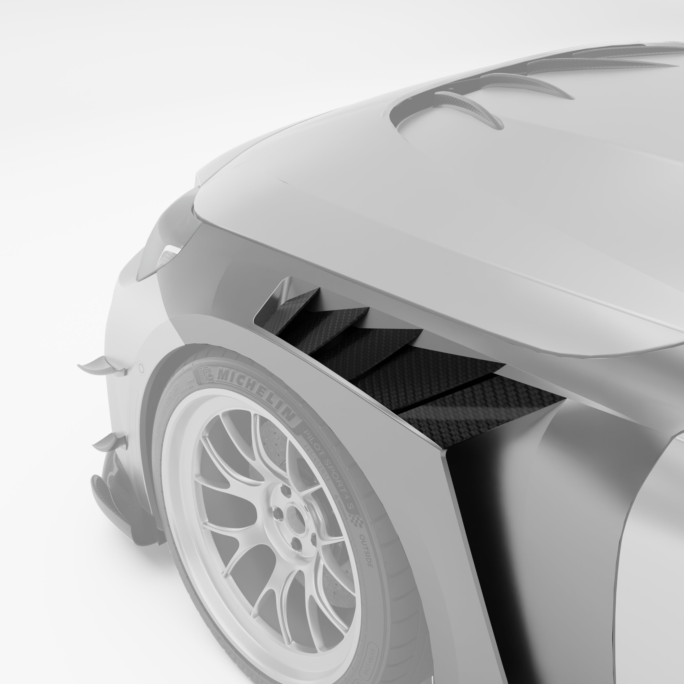 BMW M2 G87 Carbon Fiber Race Front Fenders - Revozport