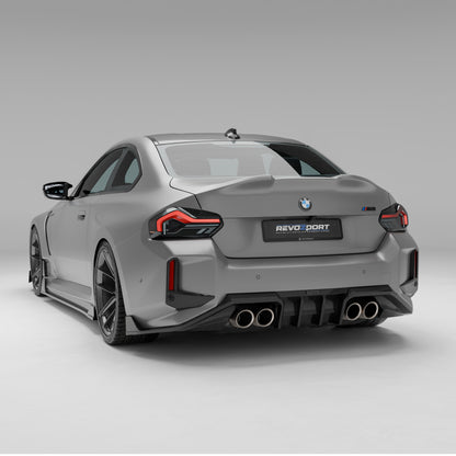 BMW M2 G87 Carbon Fiber Rear Canards - Revozport