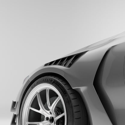 BMW M3 G80 Carbon Fiber Front Fenders - Revozport