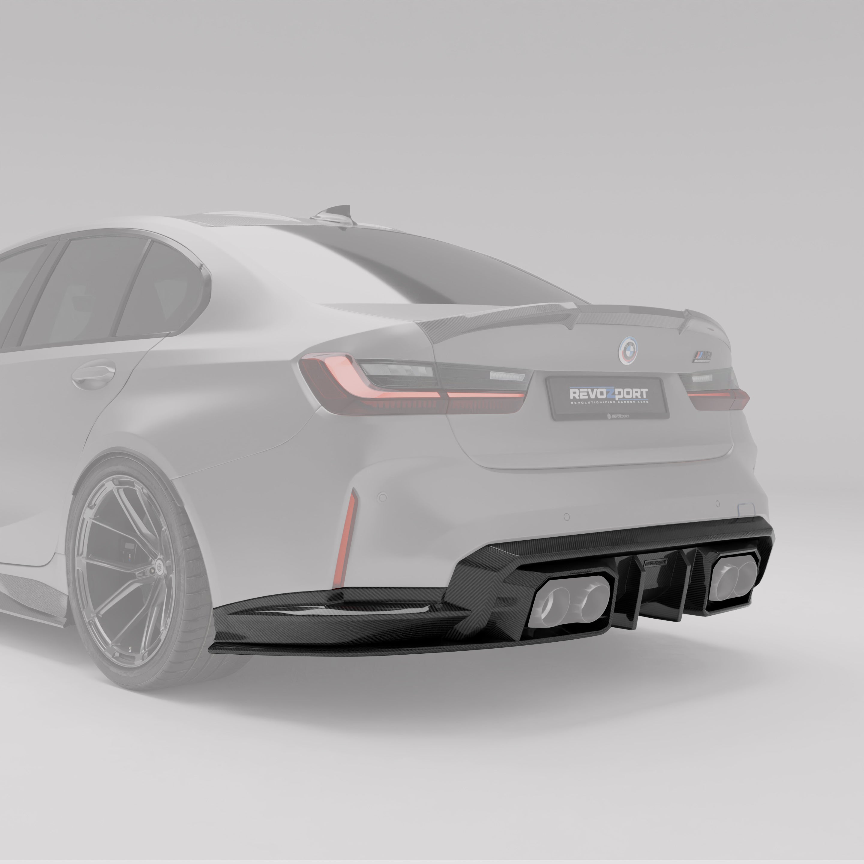 BMW M3 G80 Carbon Fiber Rear Diffuser - Revozport