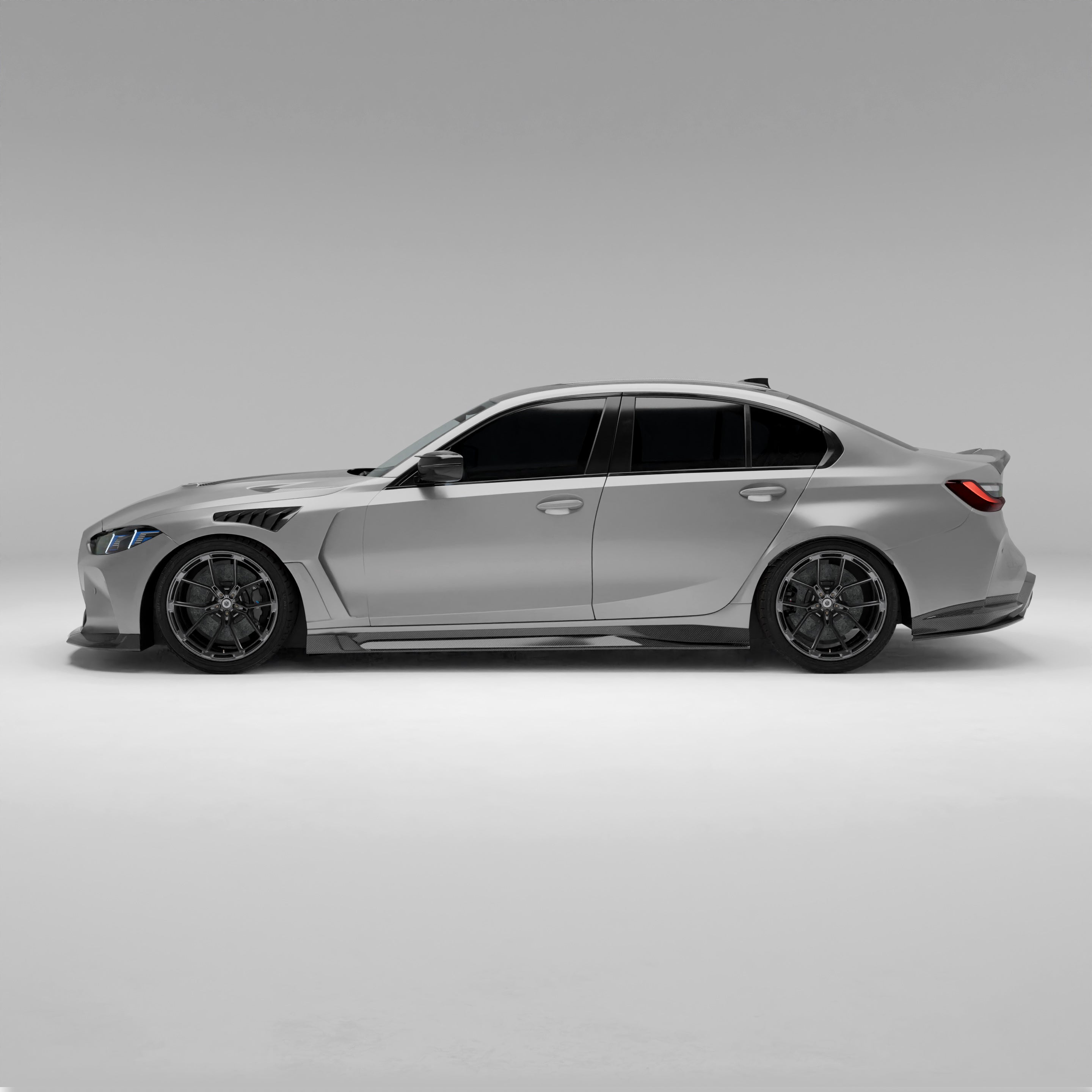 BMW M3 G80 Sedan 2021+ Carbon Fiber Side Skirts - Replacement