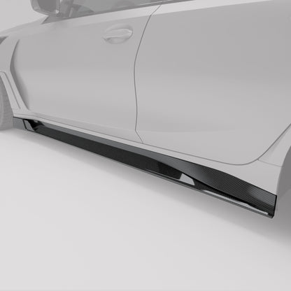 BMW M3 G80 Carbon Fiber Side Skirts - Revozport