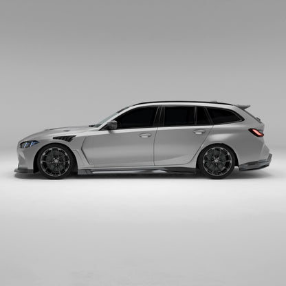 BMW M3 G81 Carbon Fiber Side Skirts - Revozport