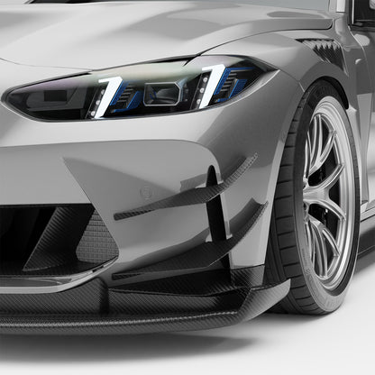BMW M4 G82 Carbon Fiber Front Bumper Canards - Revozport