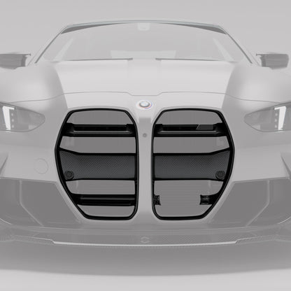 BMW M4 G82 Carbon Fiber Front Grill（with ACC） - Revozport