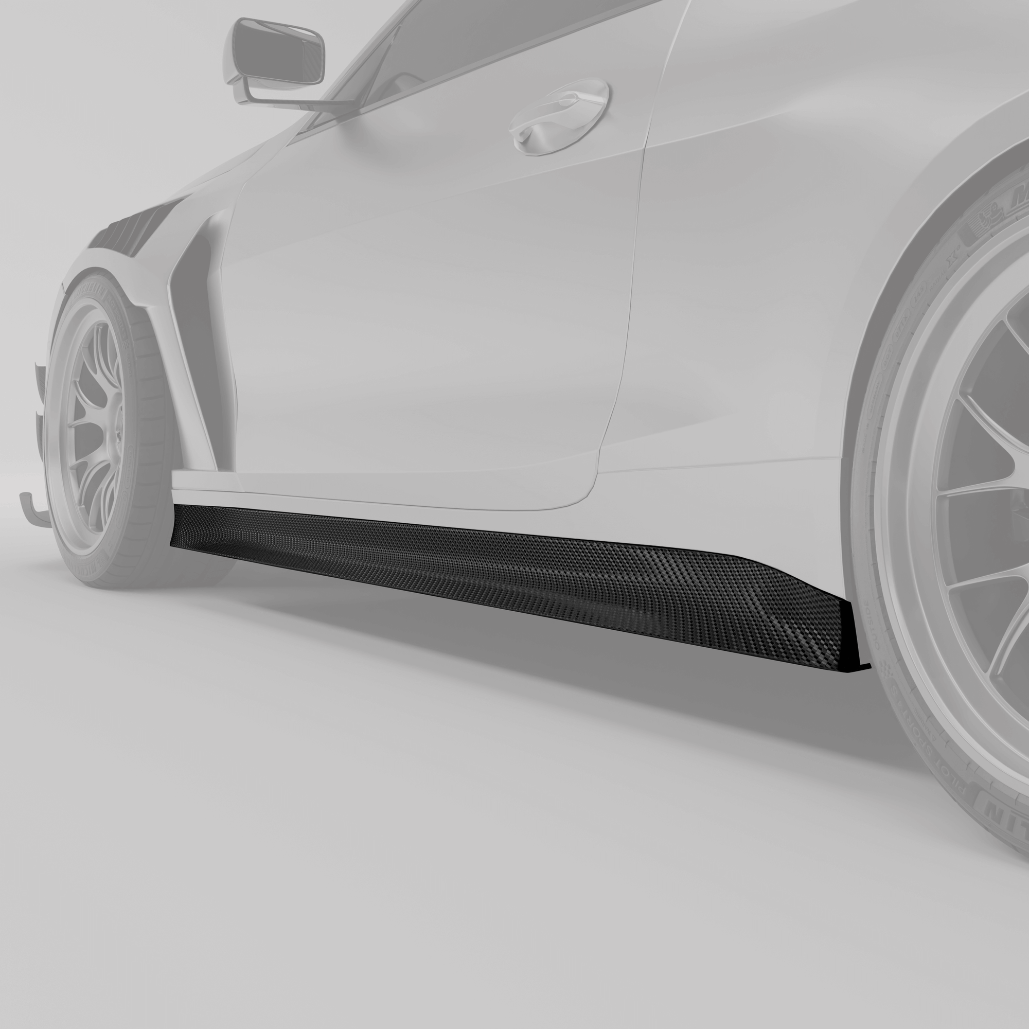 BMW M4 G82 Carbon Fiber Race Side Skirts