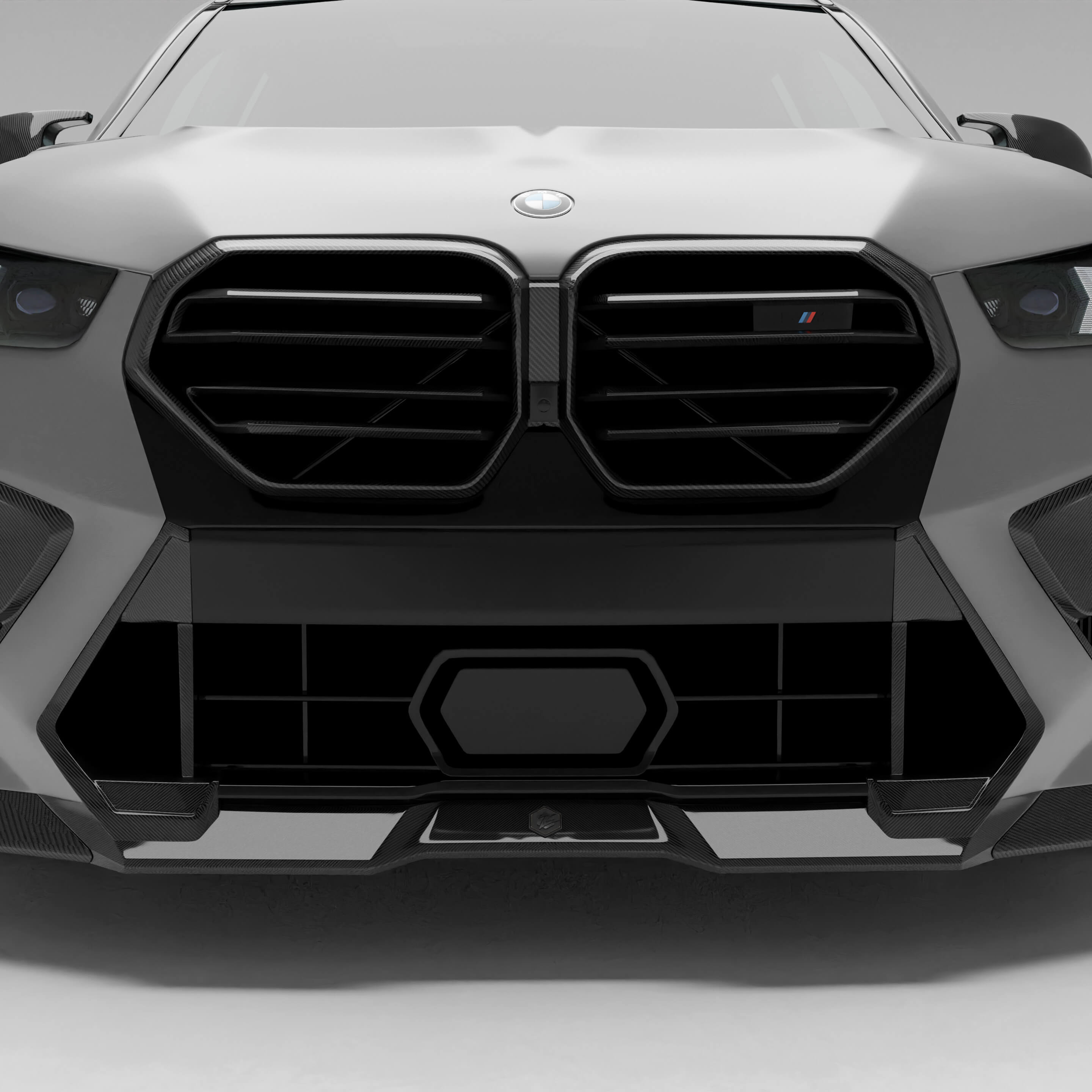 BMW X5M F95 LCI Carbon Fiber Front Grill - Revozport