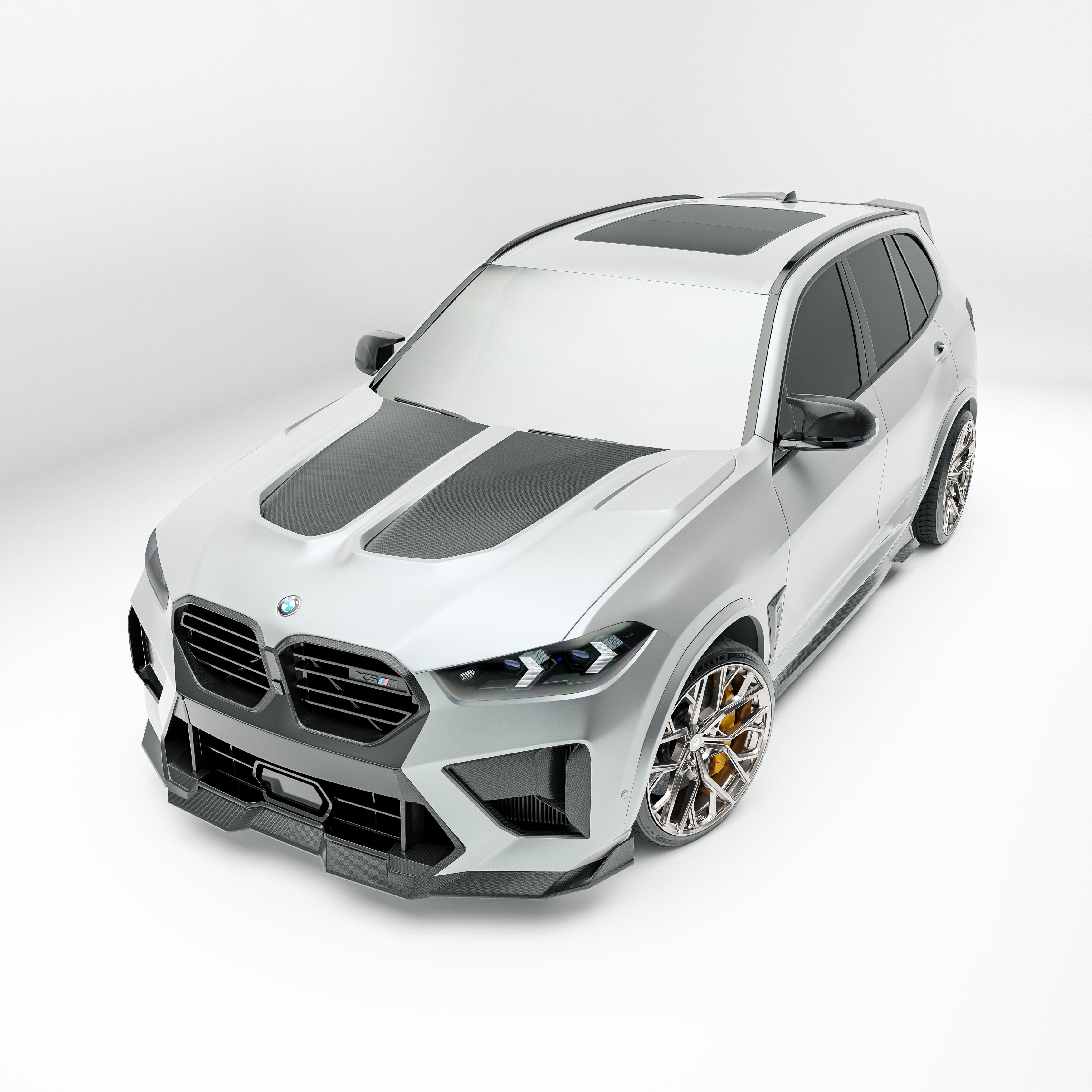 BMW X5M F95 LCI Carbon Fiber Hood - Revozport