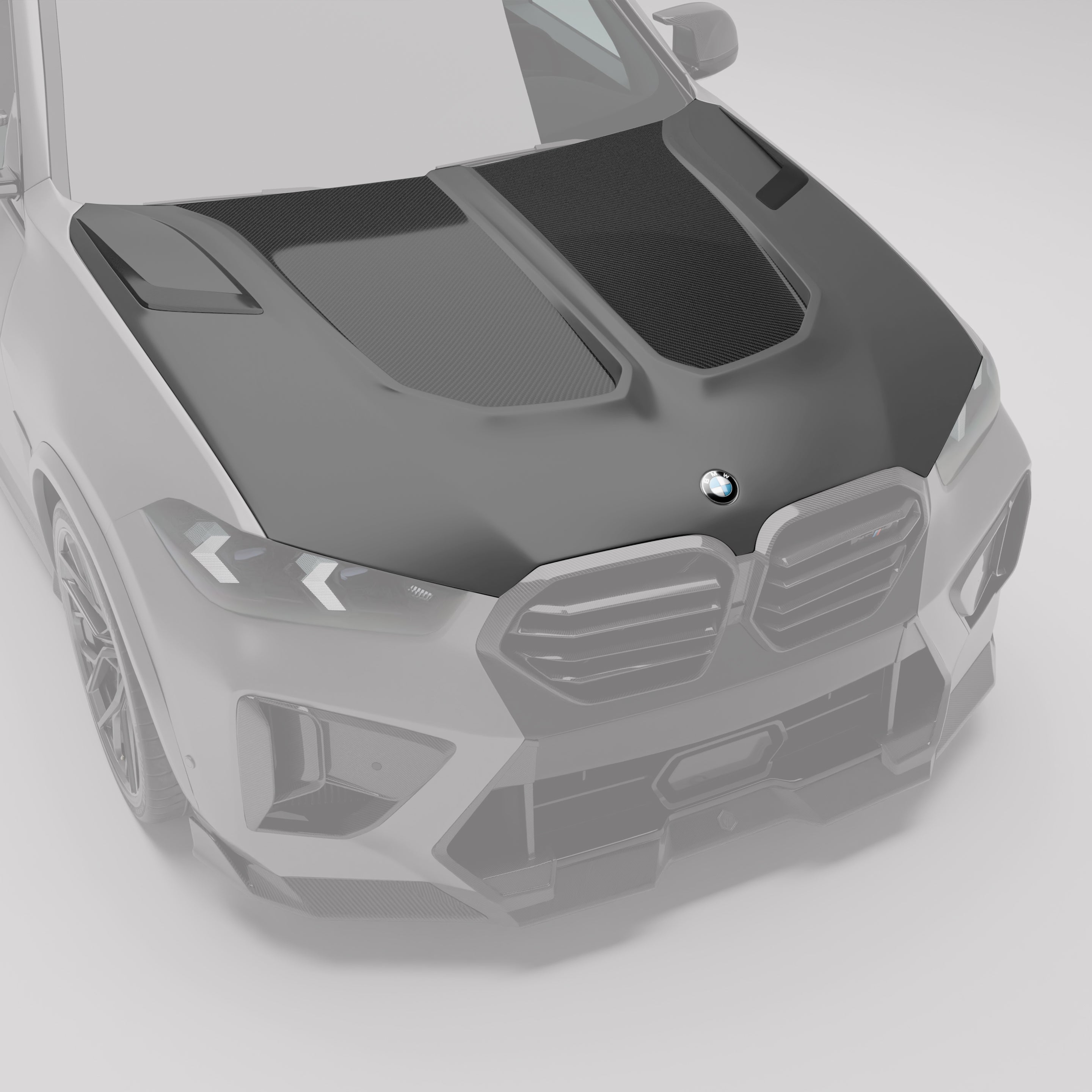 BMW X5M F95 LCI Carbon Fiber Hood - Revozport