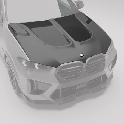 BMW X5M F95 LCI Carbon Fiber Hood - Revozport