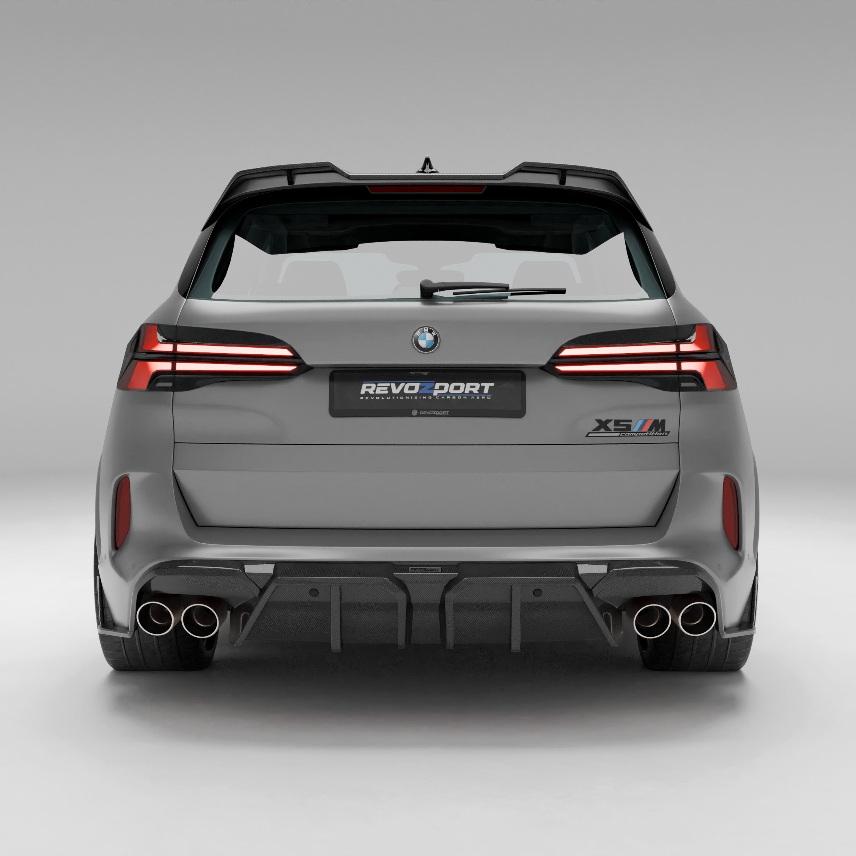 BMW X5M F95 LCI Carbon Fiber Rear Diffuser - Revozport