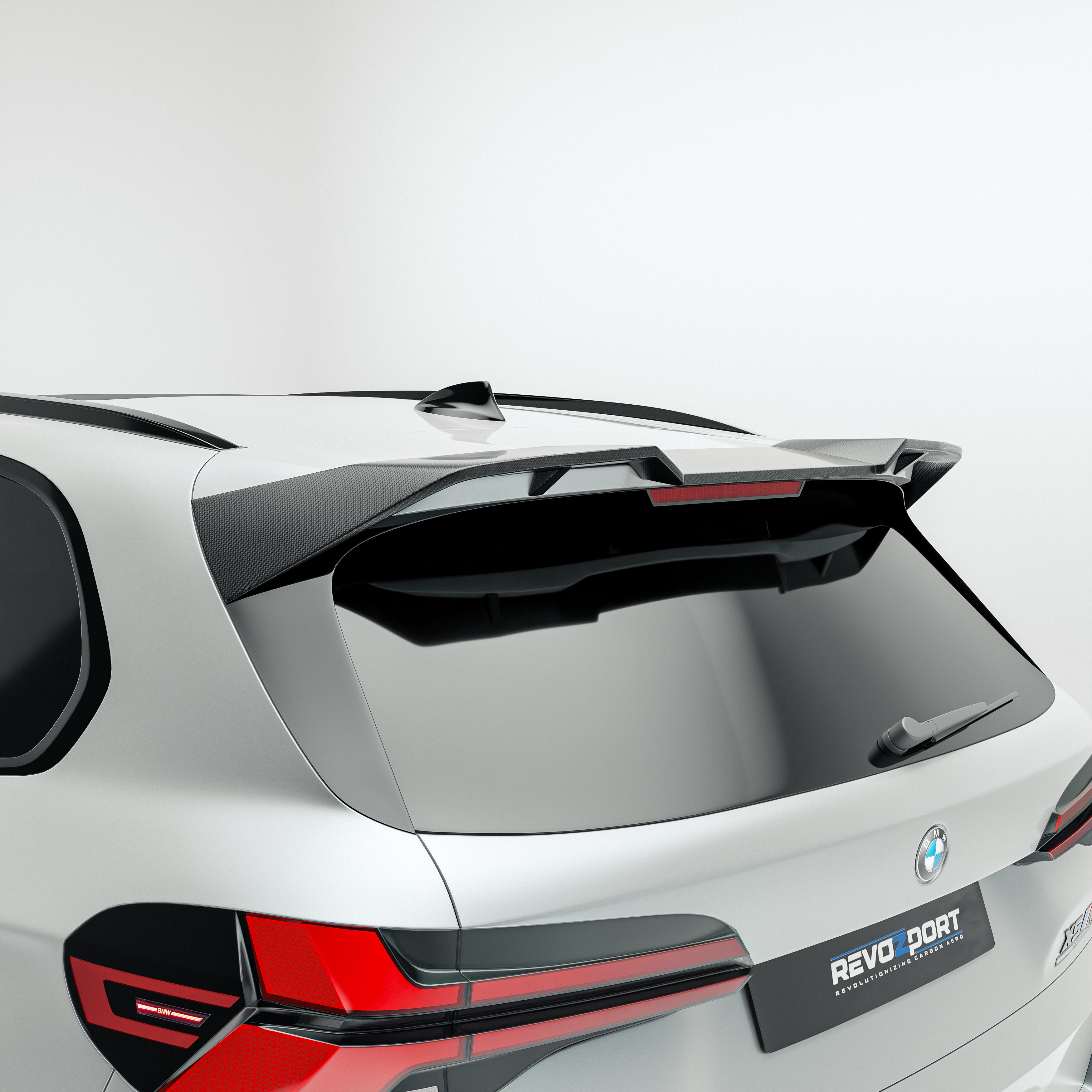 BMW X5M F95 LCI Carbon Fiber Roof Spoiler - Revozport