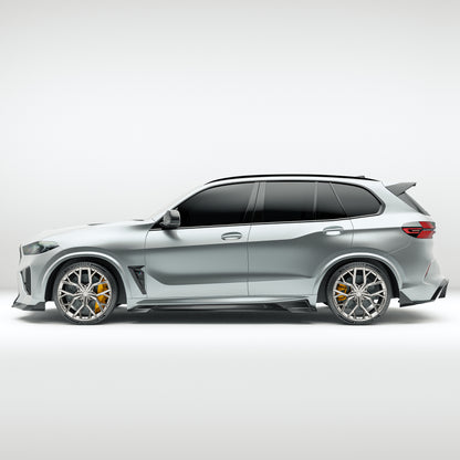 BMW X5M F95 LCI Carbon Fiber Side Skirts - Revozport