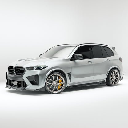 BMW X5M F95 LCI Carbon Fiber Side Skirts - Revozport