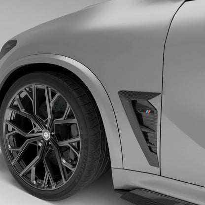 BMW X5M F95 LCI Carbon Fiber Side Vents - Revozport