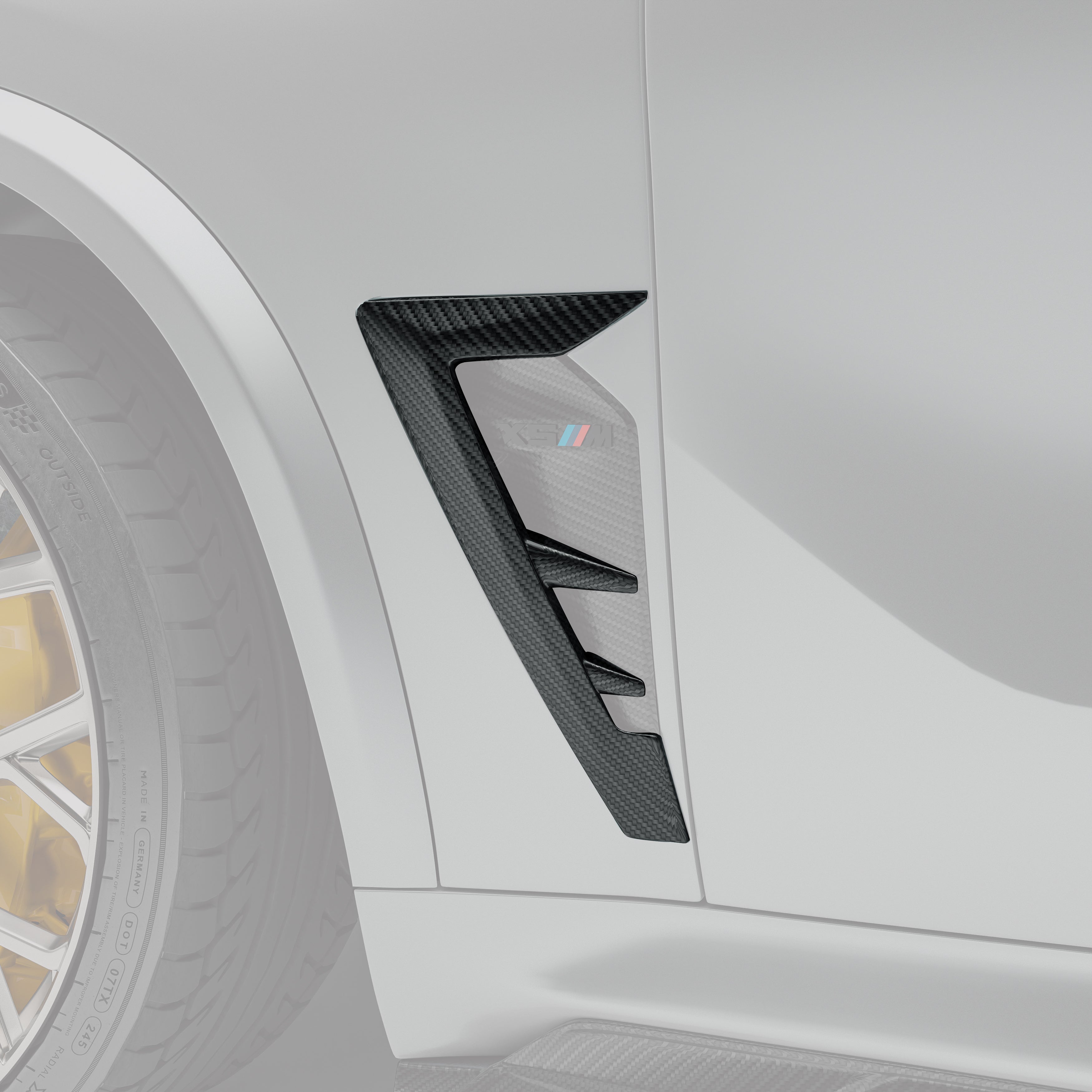 BMW X5M F95 LCI Carbon Fiber Side Vents - Revozport