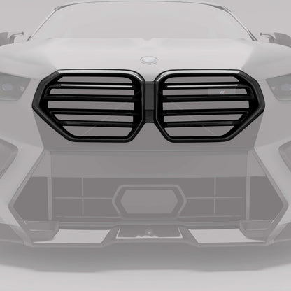 BMW X6M F96 LCI Carbon Fiber Front Grill - Revozport