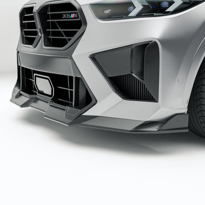 BMW X6M F96 LCI Carbon Fiber Front Lip - Revozport