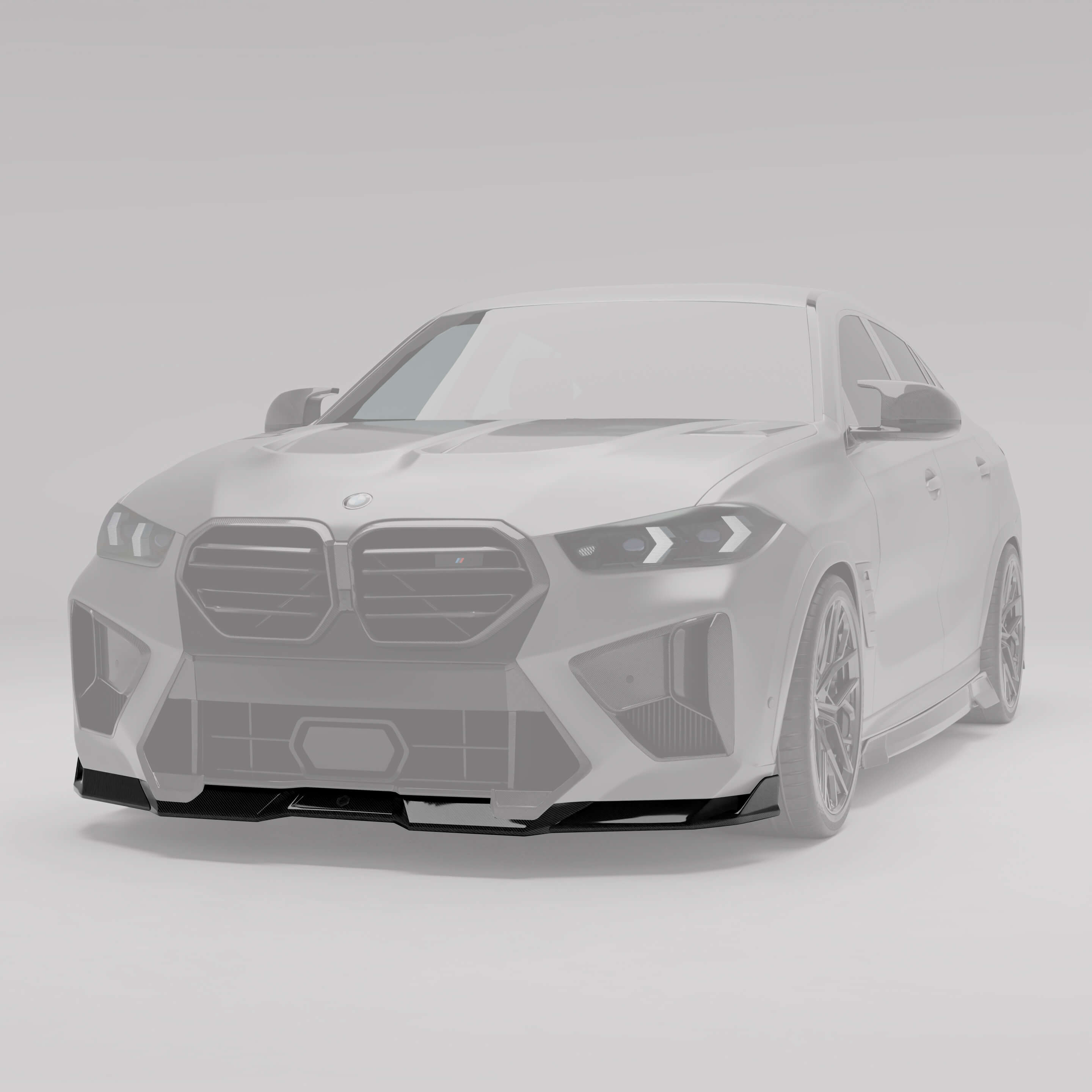 BMW X6M F96 LCI 2023+ Carbon Fiber Front Lip - Front Splitter