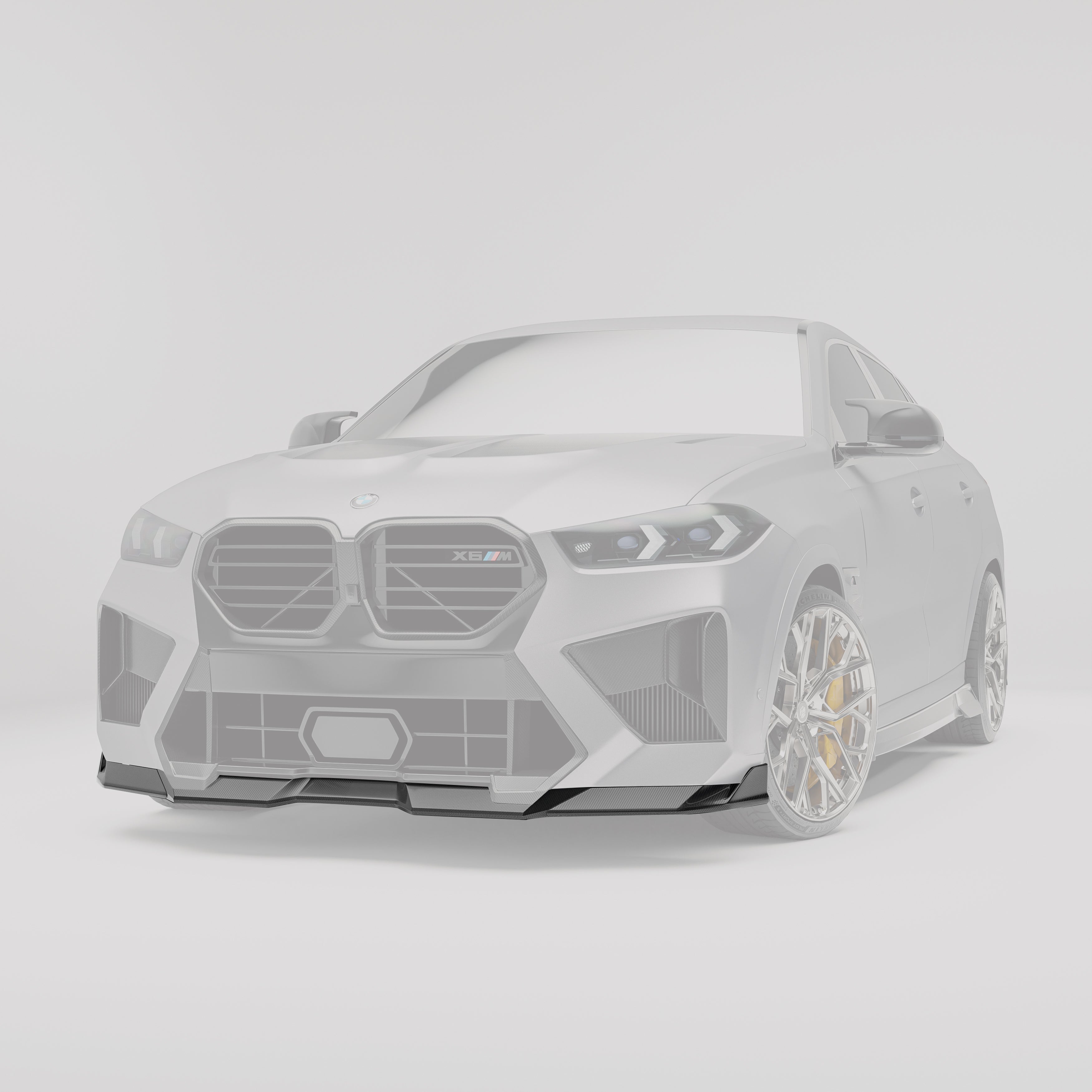 BMW X6M F96 LCI Carbon Fiber Front Lip - Revozport