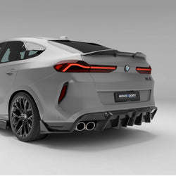 BMW X6M F96 LCI Carbon Fiber Rear Diffuser - Revozport