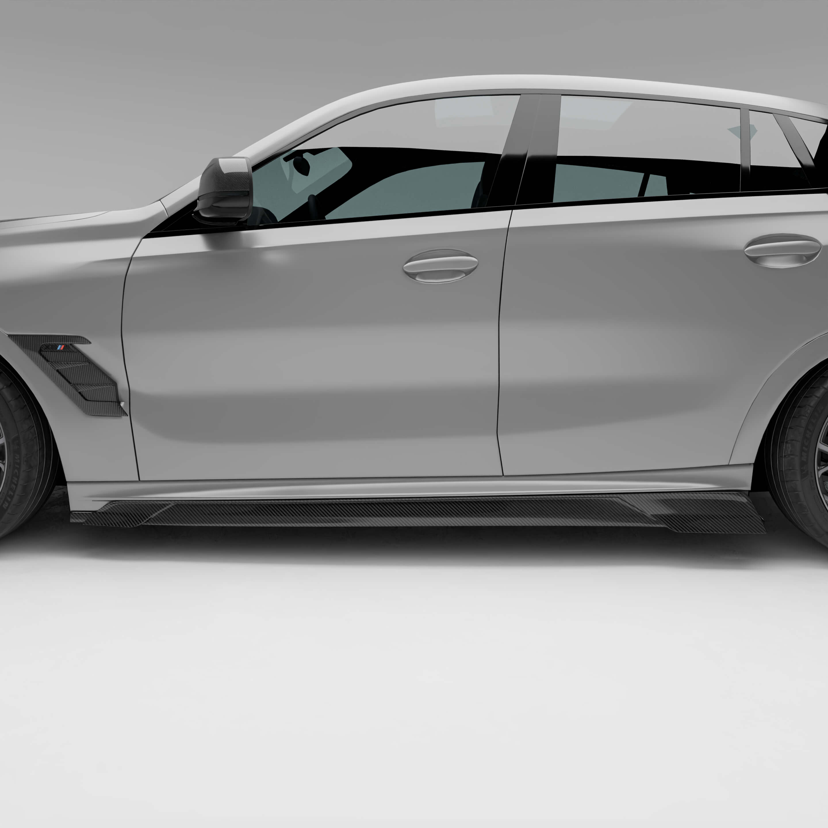 BMW X6M F96 LCI 2023+ Carbon Fiber Side Skirts – Revozport