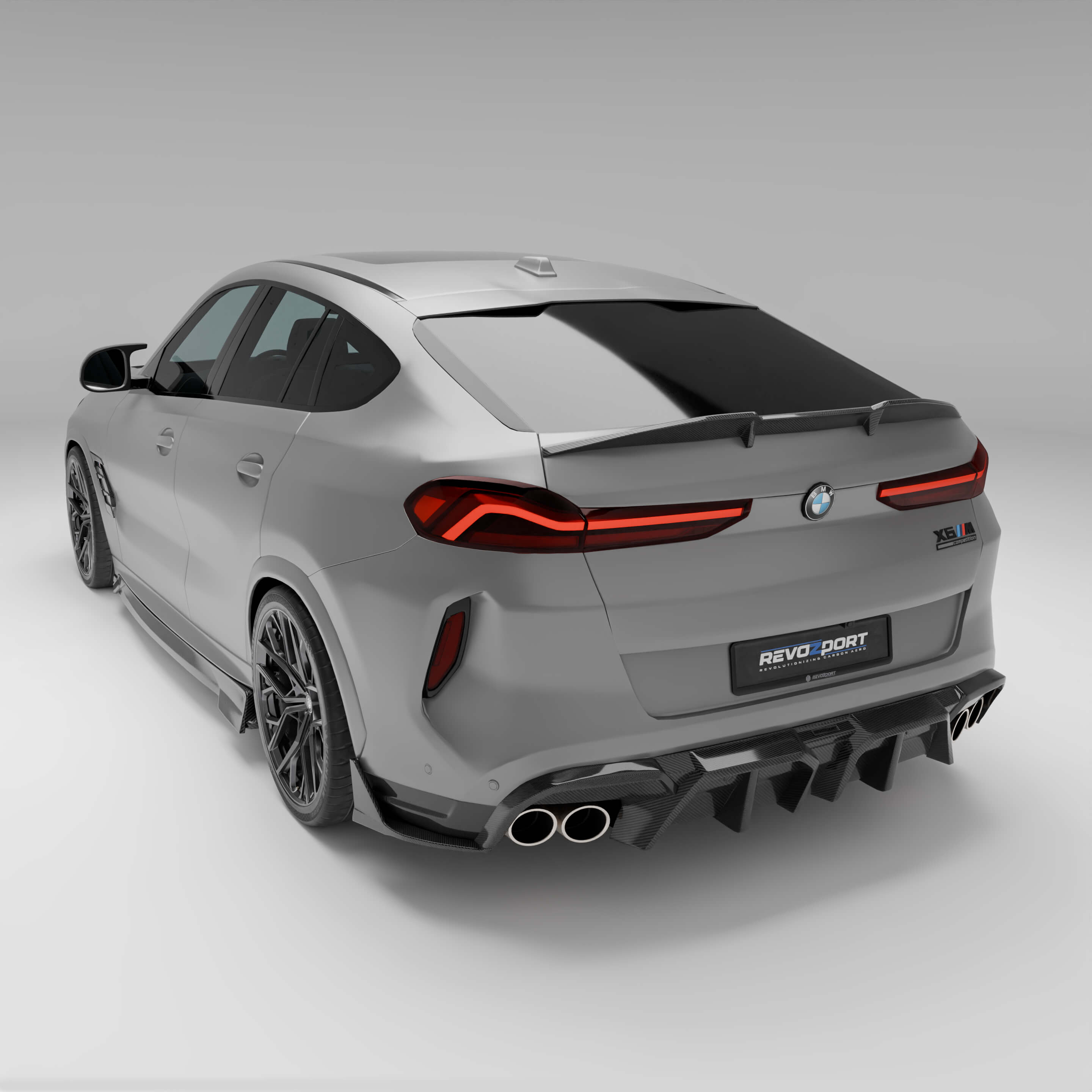 BMW X6M F96 LCI Carbon Fiber Spoiler - Revozport