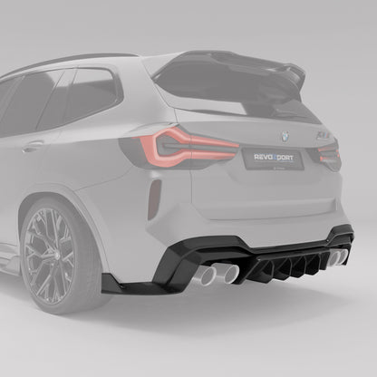 BMW X3M F97 LCI Carbon Fiber Rear Diffuser