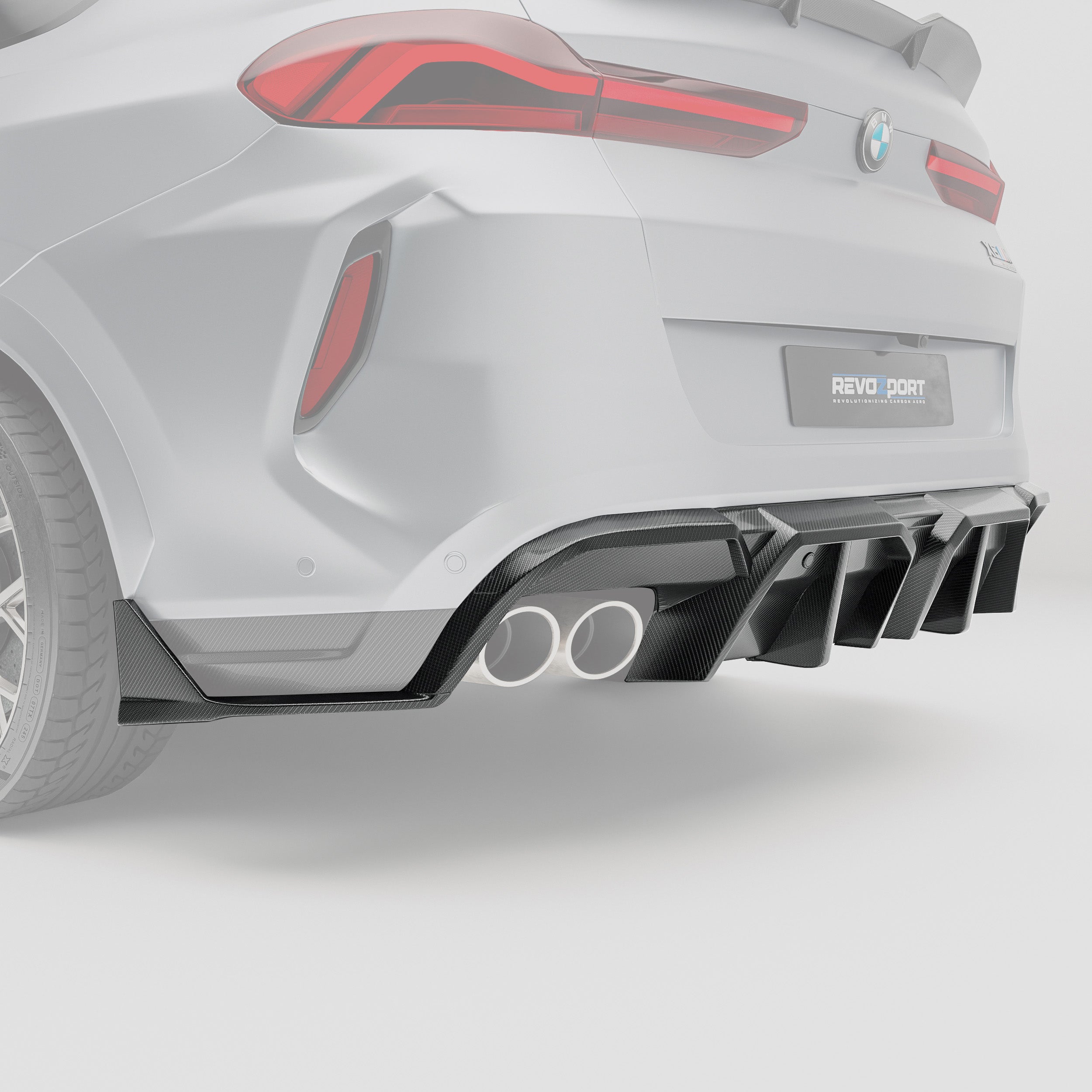 BMW X6M F96 PRE LCI Carbon Fiber Rear Diffuser