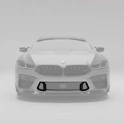 BMW F92 M8 coupe carbon fiber air intake trim full-view  with protruding sections