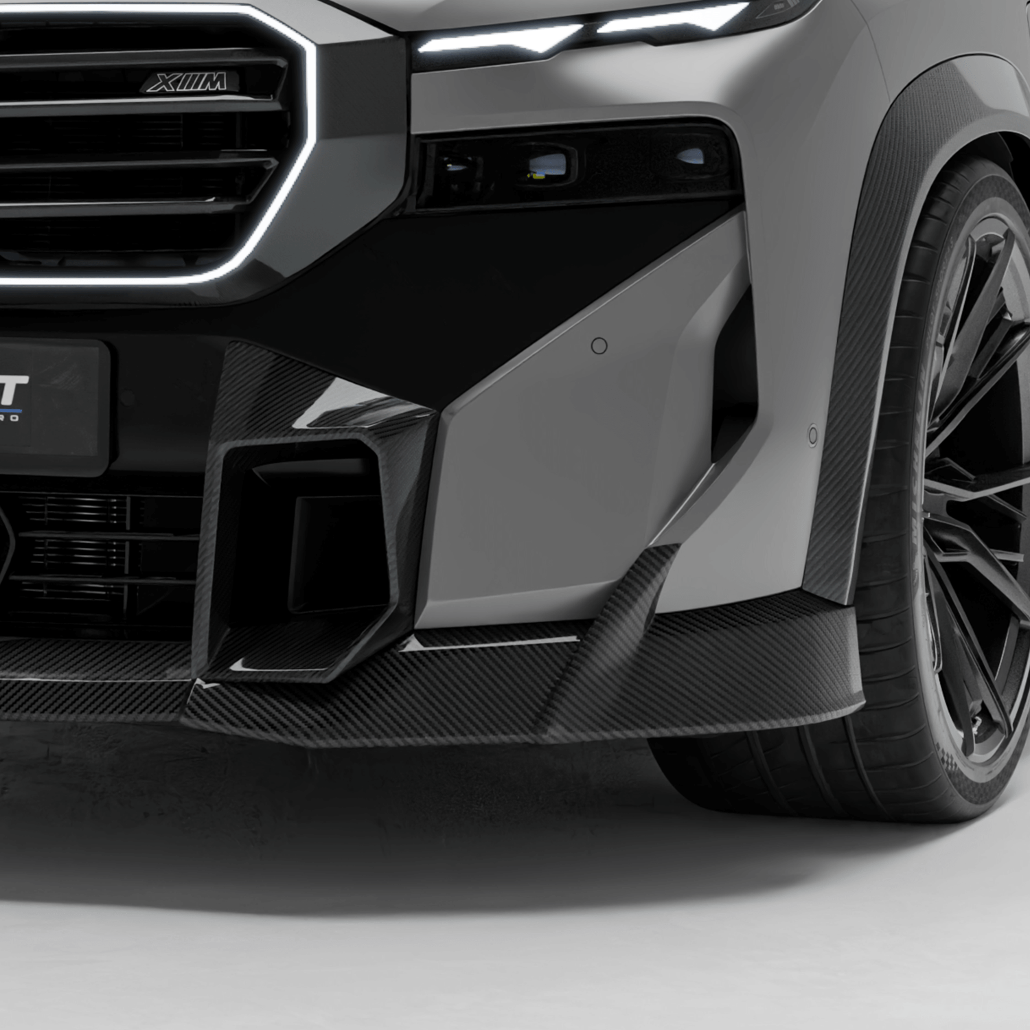 BMW XM G09 Carbon Fiber Front Bumper Vent Trims