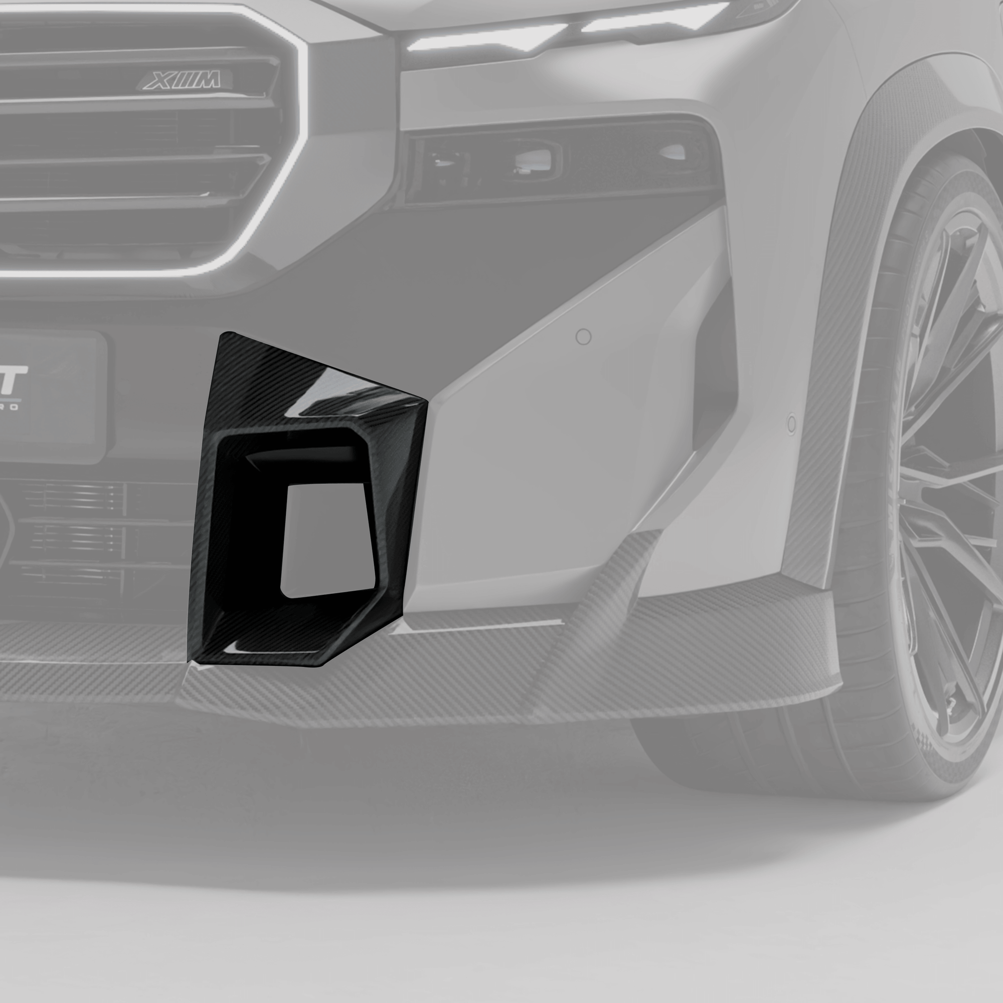 BMW XM G09 Carbon Fiber Front Bumper Vent Trims