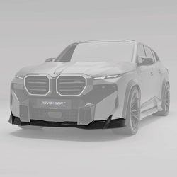 BMW XM G09 carbon fiber front lip installed
