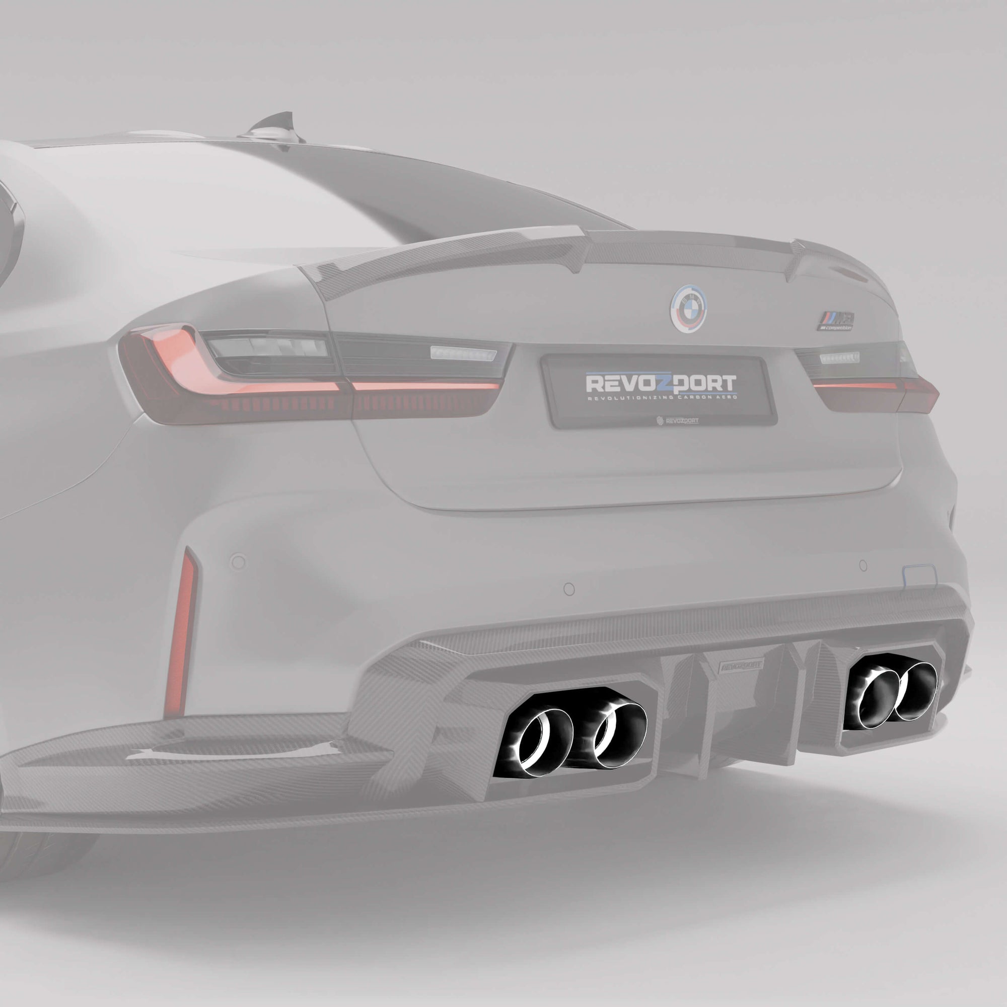 BMW M3 G80 Sedan Exhaust Tips Silver