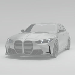 BMW M3 G80 RevoZport front bumper canards detail