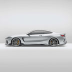 bmw-m8-f92--with-a-carbon-fiber-side-skirts-full-view-on-a-white-background