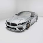 bmw-m8-f92--with-a-carbon-fiber-hood-side-view-on-a-white-background