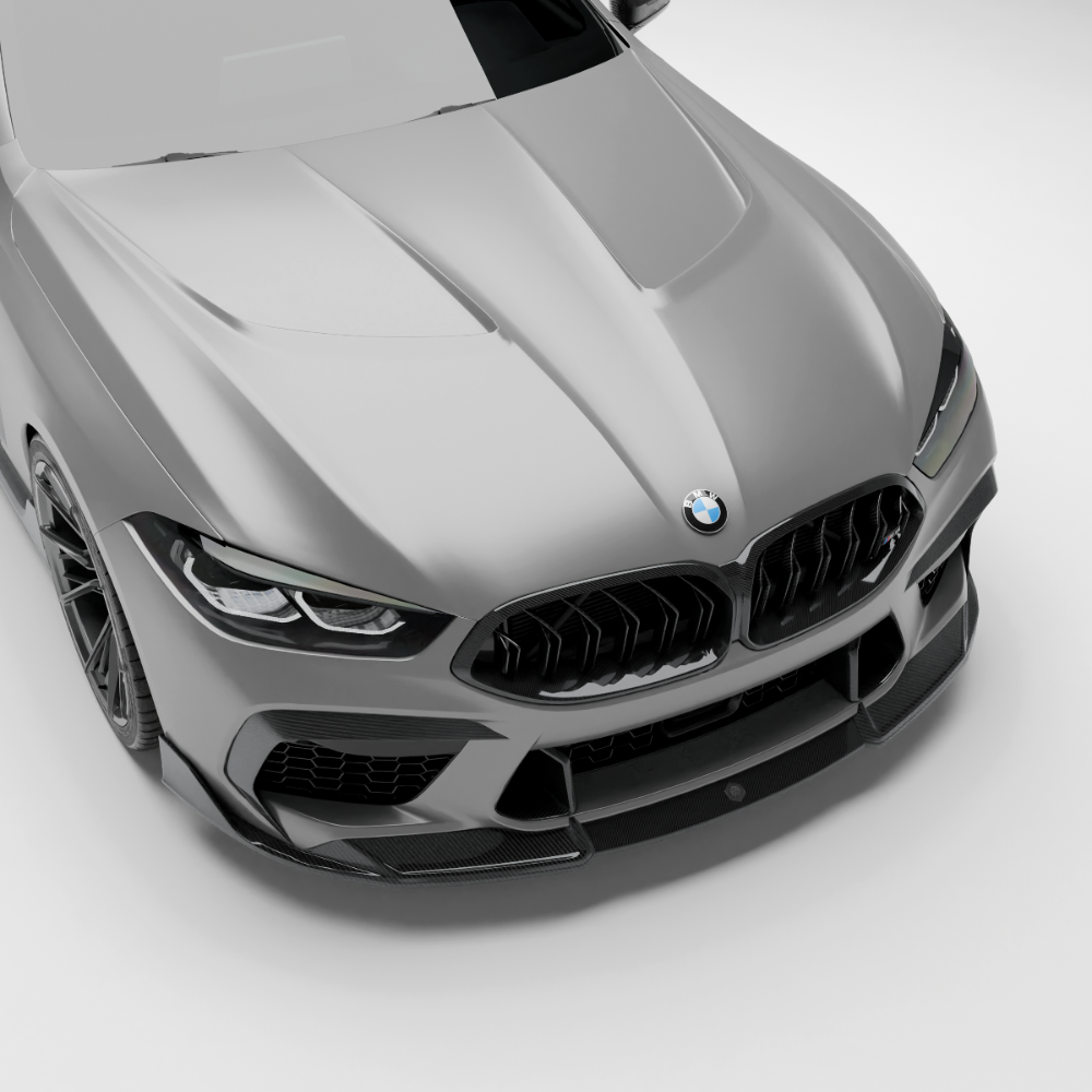 bmw-car-with-a-carbon-fiber-hood-on-a-white-background