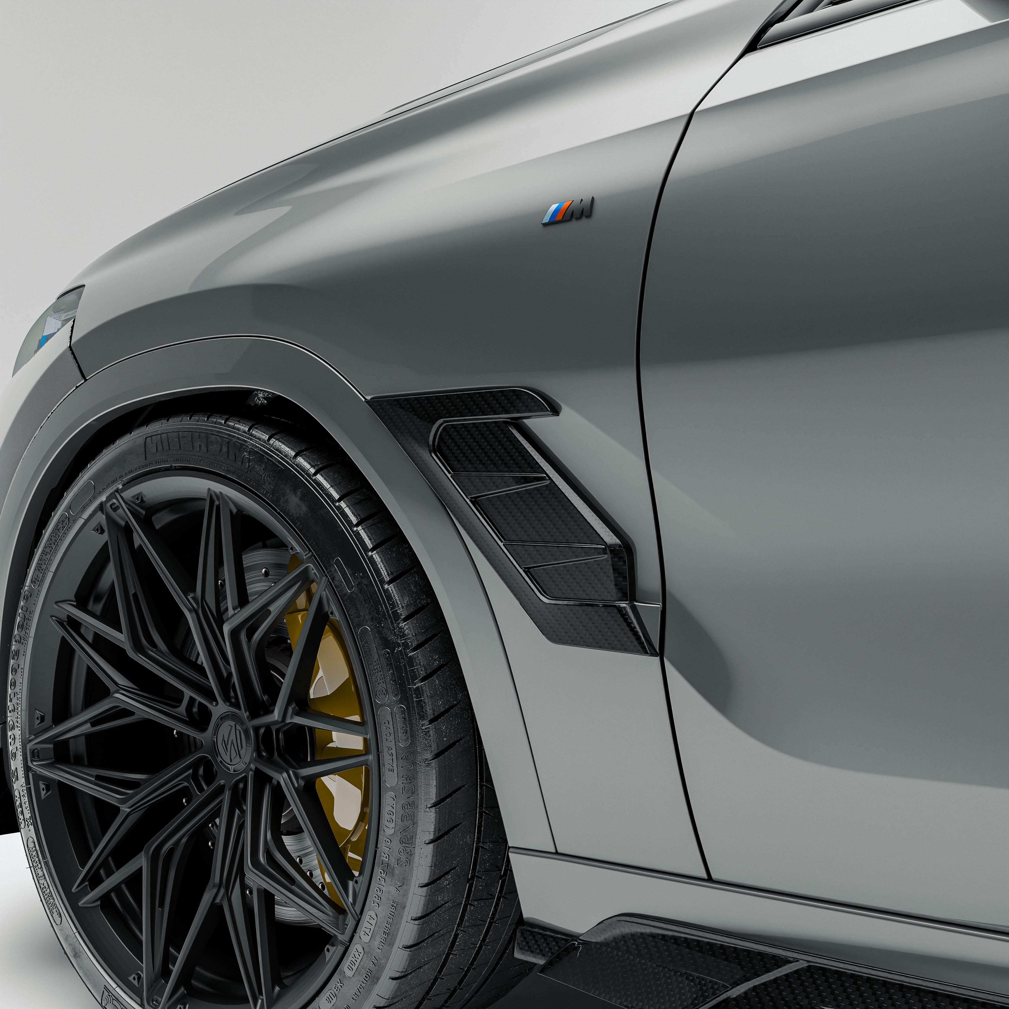 bmw-x6-g06-lci-carbon-fiber-fender-vents:-partial-side-rendering