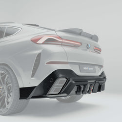 BMW X6 G06 LCI carbon fiber rear diffuser