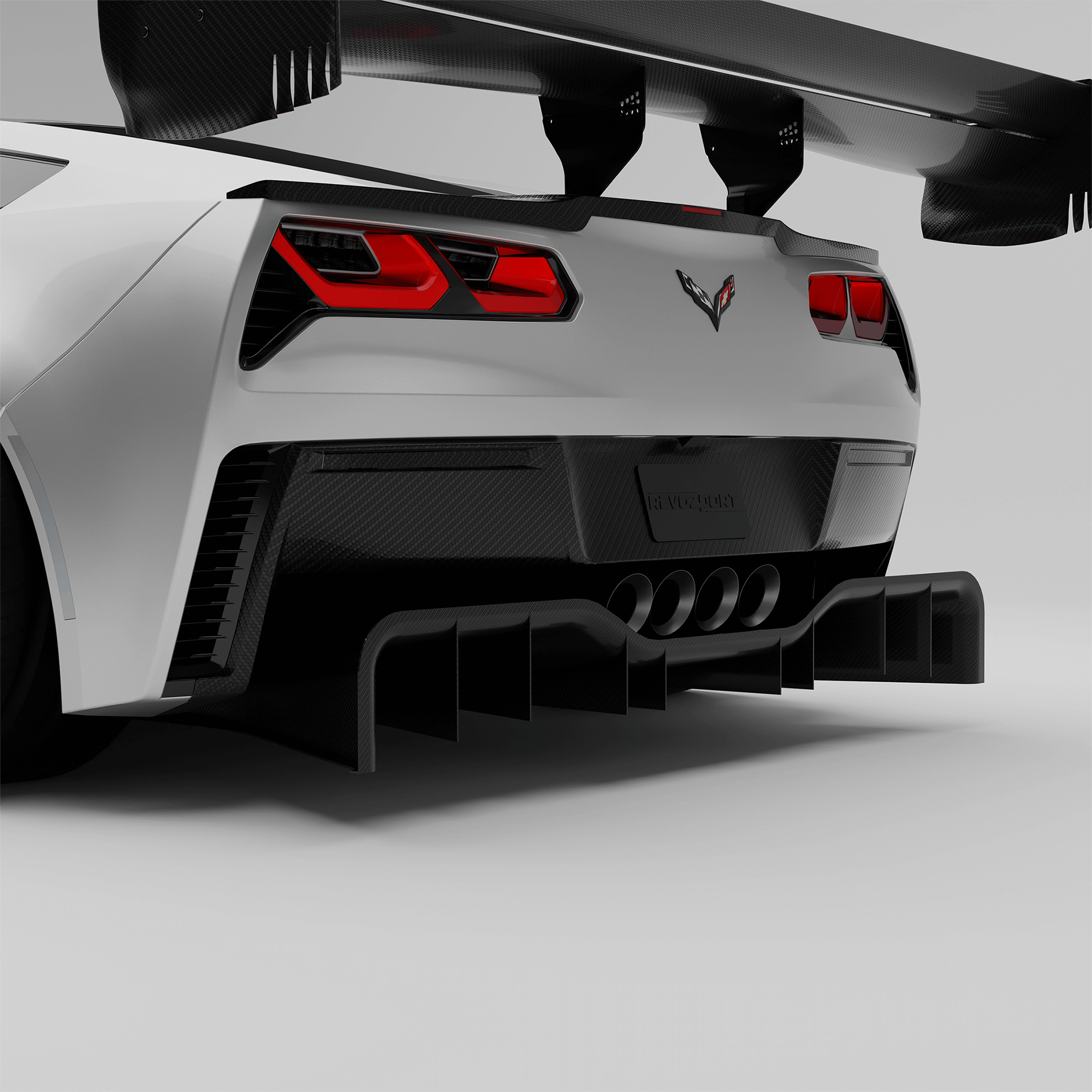 Chevrolet Corvette C7 Carbon Fiber Rear Diffuser – Revozport