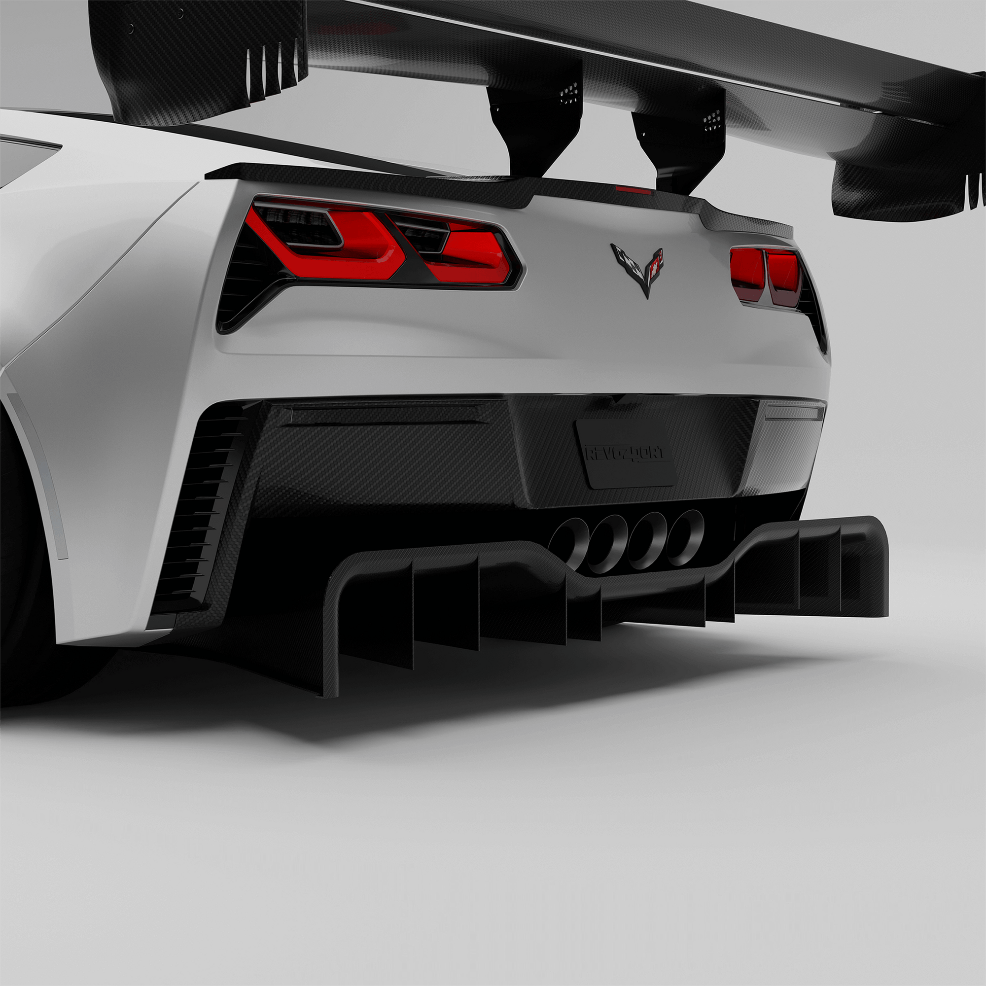 Corvette C7 Carbon Fiber Rear Diffuser