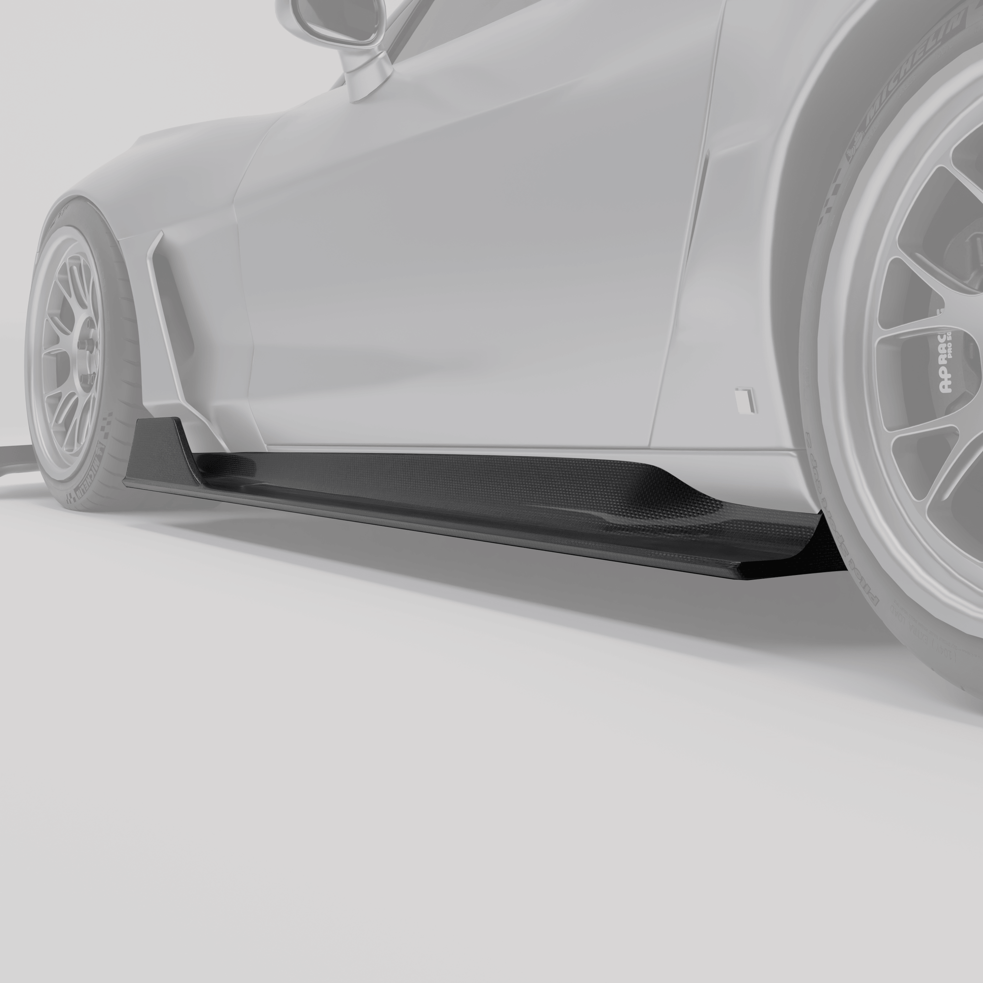 Corvette C6 Carbon Fiber Side Skirts