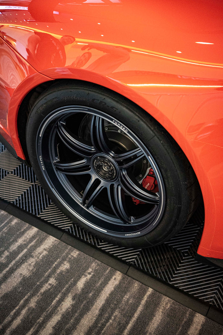 Porsche 991.2 GT3 rear wheel close-up