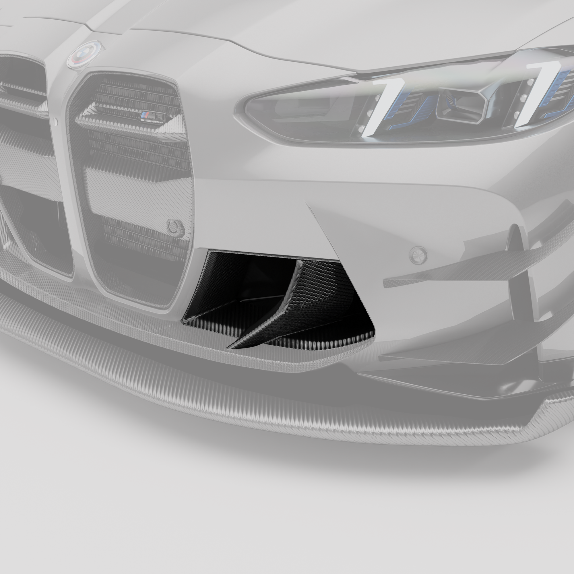 BMW M3 G80 Carbon Fiber Aero Front Bumper Inlets