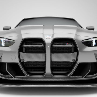 BMW M3 G80 Carbon Fiber Front Grill (without ACC) For Racing- Revozport