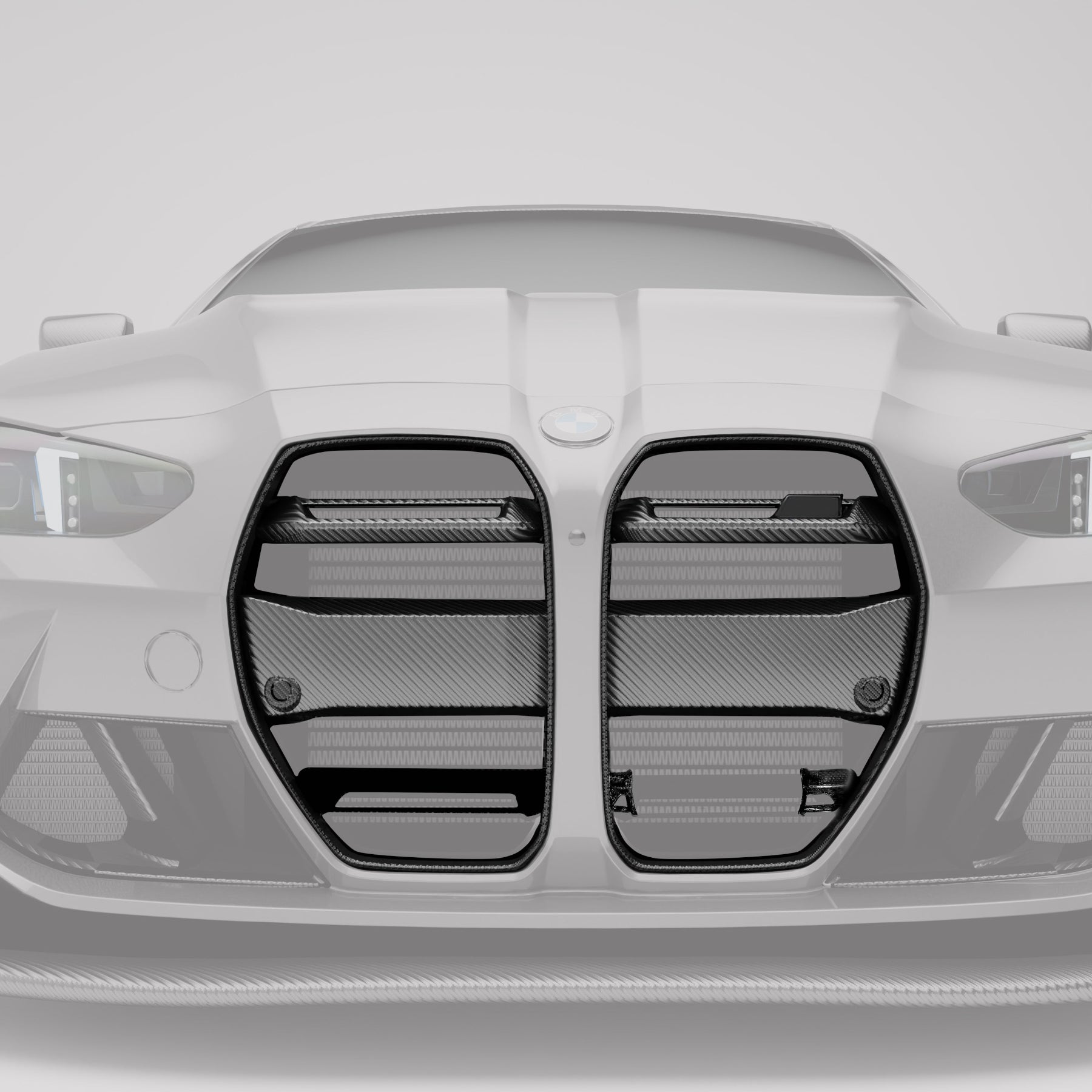 BMW M4 G82 Carbon Fiber Front Grill（with ACC） - Revozport